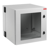 Gabinete Industrial ProTek de Puerta con Ventana, Protección NEMA Tipo 4/12/4X; IP55; IK10, Abatible, Fabricado en Acero, 12 UR, Color Gris Claro